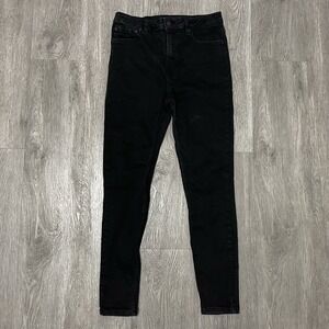 Ksubi Jeans Mens 28x27 Black Slim Straight Van Winkle Punk Emo Embroidered Denim